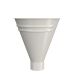 Lindab Steel Half Round Water Hopper - 100mm Antique White