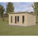Elmley Log Cabin - 24kg Polyester Felt No Underlay Double Glazed - 5000mm x 3000mm