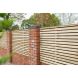 Pressure Treated Contemporary Double Slatted Fence Panel - 1800mm x 1800mm
