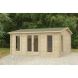 Rushock Log Cabin - 34kg Polyester Felt Plus Underlay Double Glazed - 5000mm x 4000mm