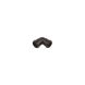 FloPlast Push Fit Waste Bend Knuckle - 90 Degree x 40mm Black
