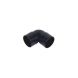 FloPlast Solvent Weld Waste Bend Knuckle - 90 Degree x 50mm Black