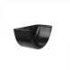 Cast Iron Half Round Gutter Internal Stopend - 125mm Black