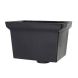 Cast Iron Rectangular Standard Hopper Head Plain Outlet - 305mm for 65mm Downpipe Black