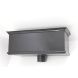 Cast Iron Rectangular Hopper Head Long Outlet - 482mm for 65mm Downpipe Black