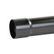 Aluminium Round Swaged Downpipe - 63mm x 1mtr PPC Finish Black (9005 Matt)