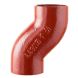 Cast Iron Halifax Soil Offset Bend - 100mm x 75mm Projection