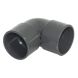 FloPlast Solvent Weld Waste Bend Knuckle - 90 Degree x 32mm Anthracite Grey