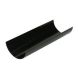 FloPlast Mini Gutter - 76mm x 2mtr Black - Pack of 6