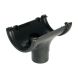 FloPlast Cast Iron Effect Half Round Gutter Running Outlet - 112mm