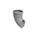 FloPlast Ring Seal Soil Pipe Shoe - 110mm Grey
