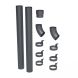 Galeco Steel Round Offset Downpipe Kit Graphite Grey - 87mm Diameter