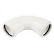 FloPlast Push Fit Waste Bend Swept - 92.5 Degree x 40mm White