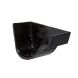 Cast Iron Ogee Gutter Right Hand External Stopend - 100mm Black