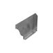 Zinc Large Ogee Gutter Left Stop End - 145mm