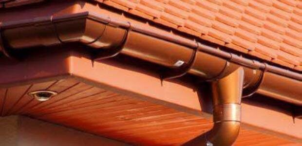 Brown PVC Vs. Copper Effect Steel Guttering