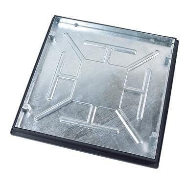 Recessed - Sealed and Locked Galvanised Steel Manhole Cover Square