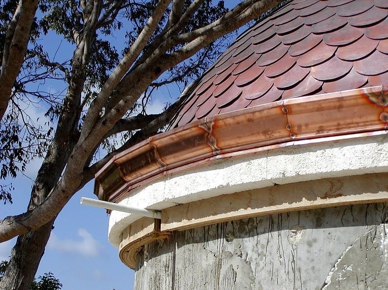 Copper Radius Gutter Install